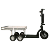 Transporteur électrique manutention équipé avec plateau