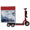 Transporteur électrique équipé avec caisson portes latérales et supérieure, 5 roues PRO, ROLL AND GO