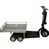 Transporteur électrique manutention équipé avec plateau
